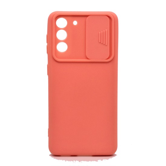 SILICONE COVER WITH CAMERA SHIELD FOR SAMSUNG GALAXY S21 PLUS PINK